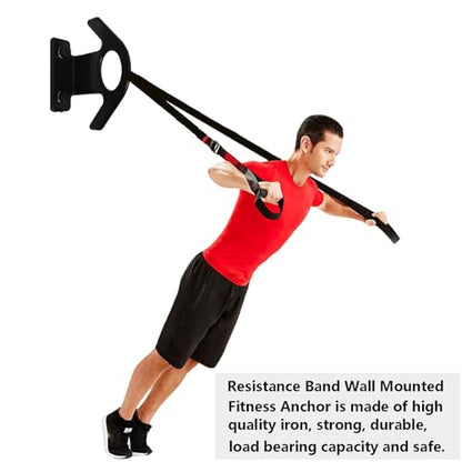 Resistance Band Wall Anchor(3PCS),Resistance Bands Wall Mount for Home Workouts & Yoga Gym，Resistance Band Hooks for Resistance Bands, Stretch Straps & Suspension Trainers (AFG)