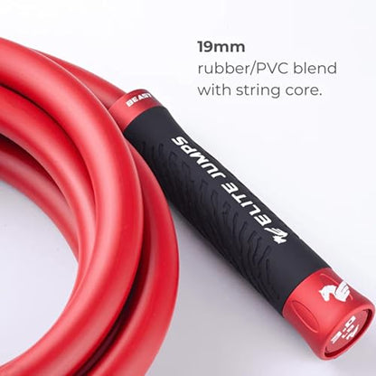Muay Thai 3.0 Weighted Jump Rope for Men & Women - Professionally Designed for High-Intensity Training | Muay Thai, MMA & Fitness Jump Rope - Full Body Workout Weighted Rope
