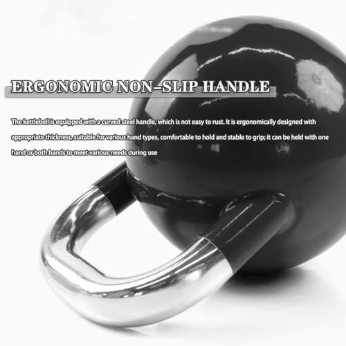 Kettle Bells Weight Men's Strength Training Competitive Kettlebell, Home Fitness Steel Dumbbell, Anti-Rolling Flat Bottom Design, Abdominal/arm Muscles(Purple-20kg)