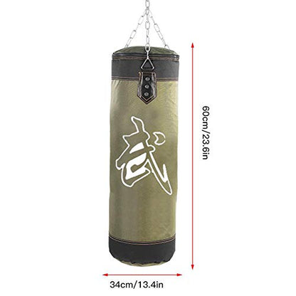 Alomejor Punching Bag,with Chains for Strength Training,Boxing Bag,60CM Sandbag for Athletes Home Gym Fitness Workout