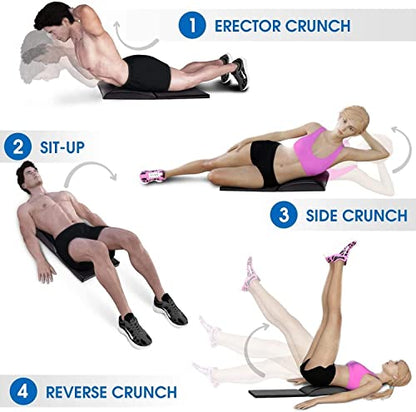 Yes4All Abdominal Exercise Pads, Foldable Ab Workout Equipment for Home Gym Core Training & Back Stretching, Sit Up Mat for Floor Exercises