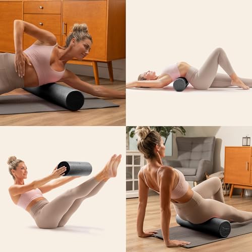 Sunny Health & Fitness 36" Black High-Density Yoga Foam Roller - color: Black, size: 36-Inch