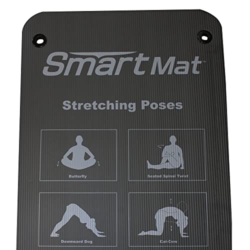 Prism Fitness Extra Thick Smart Self Guided Exercise Mat with 14 Core and 14 Stretching Exercises