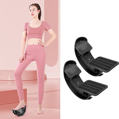 2 Pcs Calf Stretching Board Incline Board Calf Stretcher Ankle Foot Incline for Foot Stretch Training Knee Rescuer Yoga - color: Black