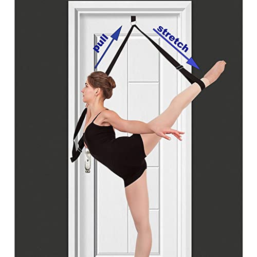 tchrules Door Leg Stretcher, Door Flexibility & Stretching Leg Strap - Great for Ballet Cheer Dance Gymnastics or Any Sport Leg Stretcher Door Flexibility Trainer Premium Stretching Equipment