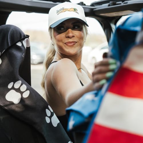 Sprints Athletic Running Towel, Full-Sized, Car Seat Cover - Performance Microfiber (Paw Prints & PR's w/Snaps) - color: Paw Prints & Pr's W/ Snaps