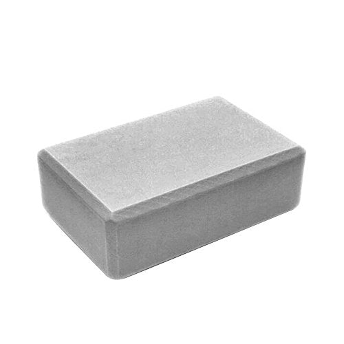 Yoga Blocks 2 Pack Supportive Latex-Free EVA Foam Yoga Blocks Set,Non-Slip Surface Lightweight High Density Yoga Blocks for Meditation Stretching Exercise Pilates - color: Grey