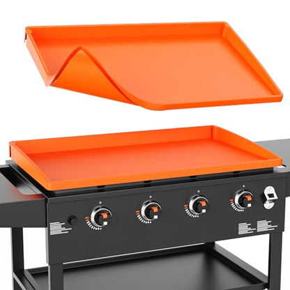 36" Silicone Griddle Mat for Blackstone 36 Inch Grill, Heavy Duty Food Grade Silicone Cover, All-Season Dirt & Rust Protection - size: 36" x 22" x 2.4"