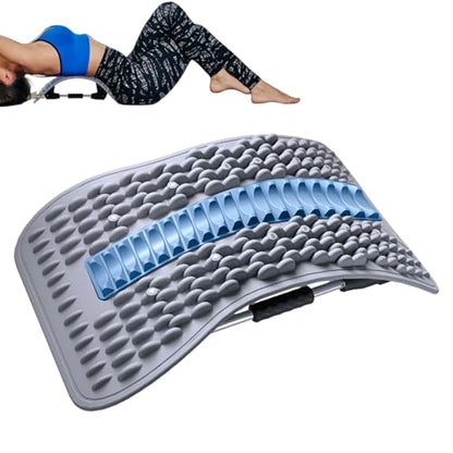 Back Stretcher - Adjustable Multi-Level Support, Ergonomic Arch Design, Muscle Relaxation Tool, Spine Alignment Device | Yoga Stretching Accessory with Pain Reliefs Function for Home, Offices Session