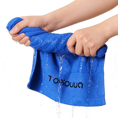 Sports Towels 2-Pack, Ultra-Soft 100% Cotton Quick-Dry Gym Towels