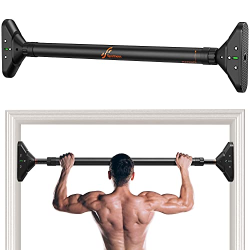 Sportneer Pull Up Bar: Strength Training Chin up Bar without Screws Bundle with Balance Board for Adults Wobble Board Adjustable 2-in-1 Slant Board
