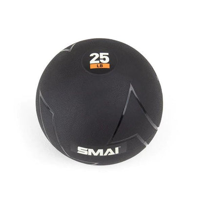 SMAI Slam Ball - Heavy-Duty Rubber, Sand-Filled - Durable, Pliable, and Tacky - Medicine Ball for Drops, Throws, Slams, and Full Body Workouts