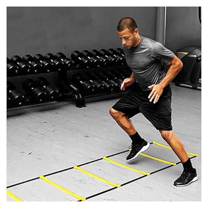 Agility Ladder, Speed Ladder, Speed and Agility Training Set, Thickened Ladder, Cones Football Equipment - size: 2.55M