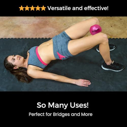 Pilates 4" (10cm) Mini Ball for AeroPilates, Yoga, Fitness, Strength, Mat Pilates - color: Blue