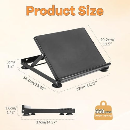 Steel Slant Board Calf Stretcher, 5-Level Adjustable Incline Board Squat Wedge Achilles Ankle Stretcher Non-Slip Surface for Squat, Fitness, Physical Therapy,600 Lbs