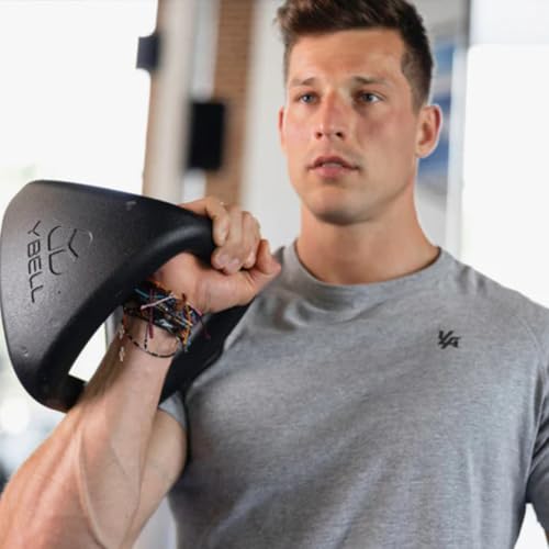 TRX YBell Pro Series 3-in-1 Dumbbell, Kettlebell and Push Up Stand Workout Equipment | Commercial Grade Powder Coated Surface | Perfect for Strength Training & Conditioning Workouts | 2 Pack