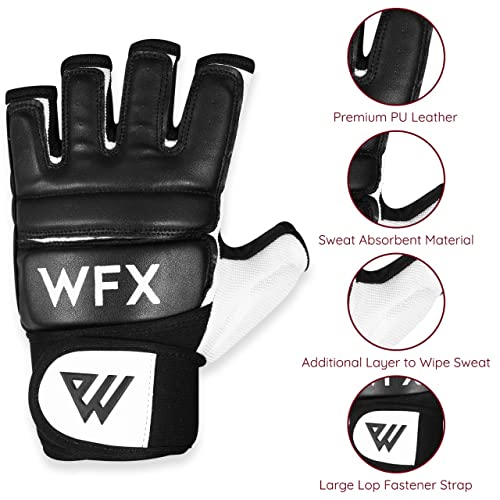 WFX Punch Bag Boxing Gloves Karate Mitts MMA Body Combat Taekwondo Training Martial Art Fighting Grappling Muay Thai TKD MMA Synthetic - size: Small