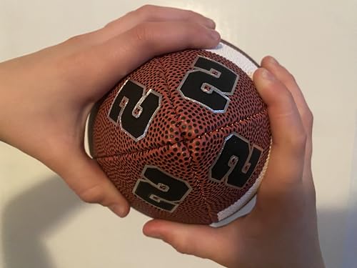 Focus Football - Concentration Training System - Leather Ball with Numbers for Improved Youth Catching Performance