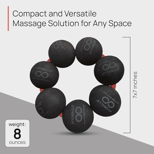 PRIMEKINETIX MyoBalls Massage Therapy Balls - 360° Relief for Plantar Fasciitis, Shin Splints, Tight Calves & IT Band - Deep Tissue Trigger Point Tool for Athletes & Active Lifestyles - 7 Ball Set - size: MyoBalls Pro 7