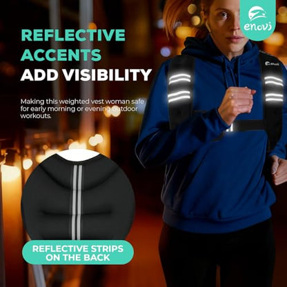 EasyGo Weighted Vest Woman, 8lb/10lb/12lb, Weighted Vest for Women