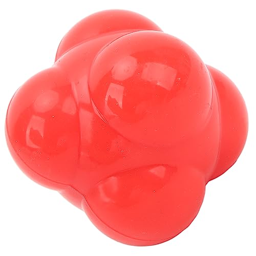 Ball, 6 Sided High Bounce Ball, Strong Durable Silicone for Speed Agility Training Baseball Soccer Basketball