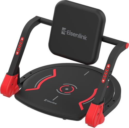 Sit Up Exercise Equipment with 4 Adjustable Resistance Levels, Flat Backrest Ab Crunch Machine for Stomach & Core Workout, Ab Machine, Ab Trainer, Sit Up Machine for Home Gym Men & Women