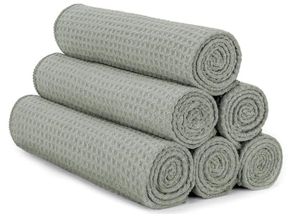 S&T INC. Microfiber Gym Towels, Yoga Towel for Home and Gym Bag, 16 Inch x 27 Inch, 6 Pack