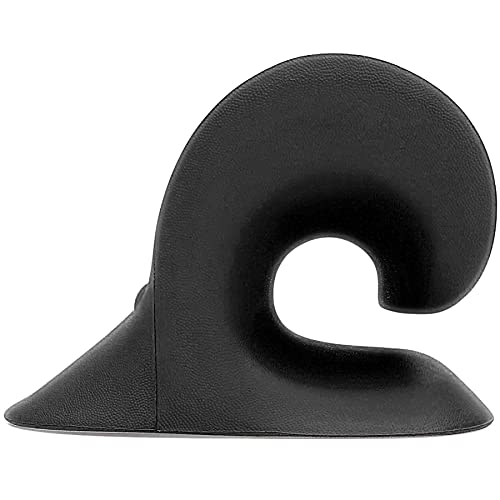 RESTCLOUD Neck and Shoulder Relaxer, Cervical Traction Device for TMJ Pain Relief and Cervical Spine Alignment, Chiropractic Pillow, Neck Stretcher (Black) - color: Dblack