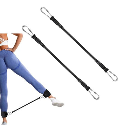 2 Pack Ankle Resistance Bands Replacement 30 Lbs Exercise Bands Ankle Straps Elastic Cable for Ankle Resistance Band Cuffs Ankle Bands Booty Workout Equipment Kickback Hip Fitness Training