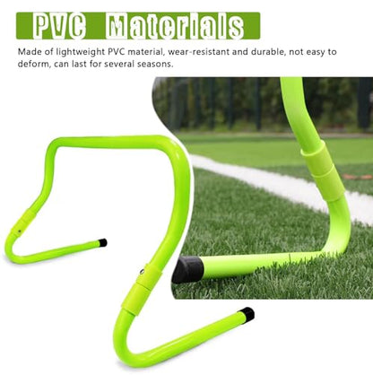 Agility Hurdles for Training - Foldable Plyometric Exercise Hurdles for Basketball, Soccer, Baseball - Ideal for School and Athletic Practice