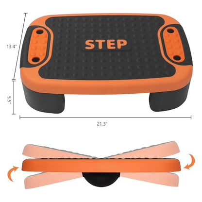 4-in-1 Step Up Platform, Adjustable Aerobic Balance Board