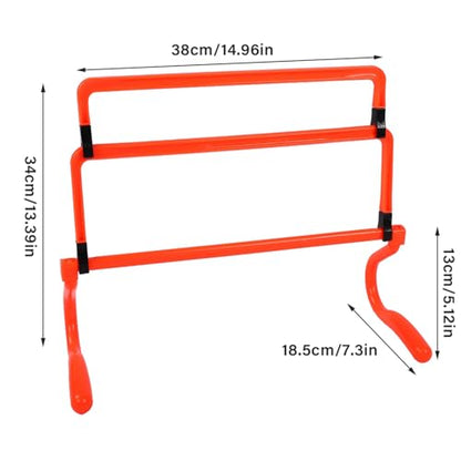 Zerone 5Pcs Speed Hurdles Football Soccer Training Adjustable Hurdles Speed Training Equipment