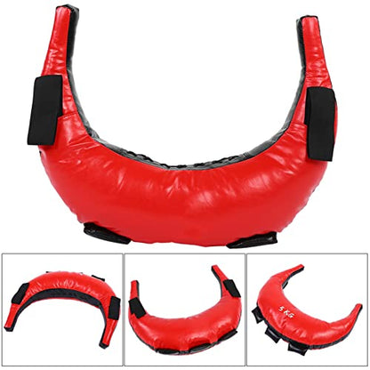 Fitness Power Bag, Training Sandbag for Full Body Workout, 5 25kg Adjustable Weight PU Punching Bag with Multiple Handles, Durable Synthetic Leather Coating for Boxing Strength Tra