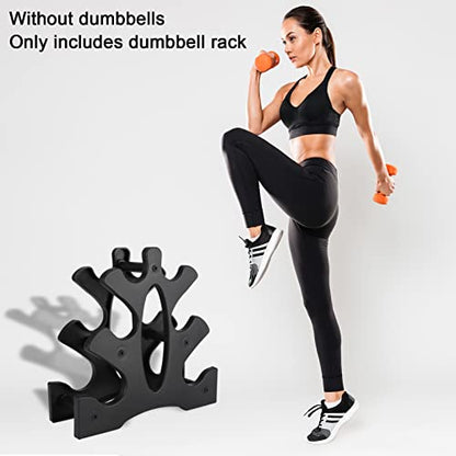 1 Pack Dumbbell Rack Stand, 3 Tier Dumbbell Bracket
