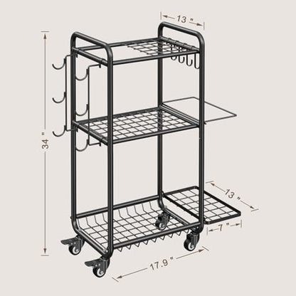 Multi-Functional Home Gym Storage Rack - Yoga Mat Storage Rack, Dumbbell Weight Rack & Workout Equipment Storage with Heavy-Duty Steel Construction for Gym Fitness Organizer