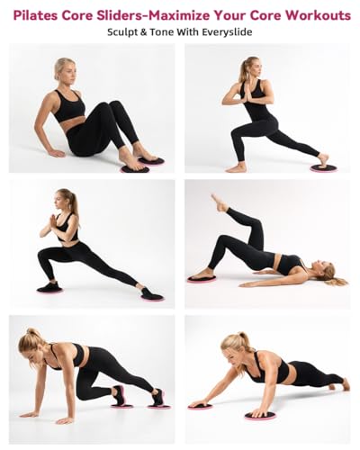 Pilates Kit for Home,24 pcs Workouts Sets for Women 14”Pilates Circles 8" Yoga Ball, Resistance Band for Ankle,Back,Legs,Glutes,Pilates Equipment Ideal for Home Gym & Travel Fitness Essentials