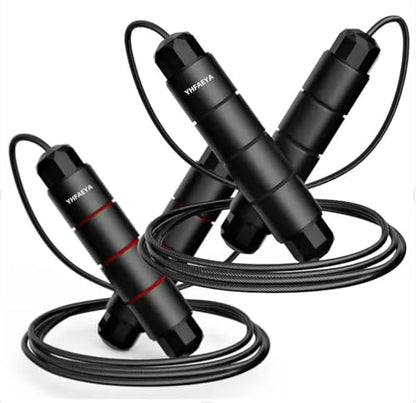 Jump Rope,Adjustable Jumping Rope,Tangle Free Fast Ball Bearings skipping rope,Suitable for Men, Women, and Kids,Fitness,Workout and Slimming at Home,School. - color: 2 piece