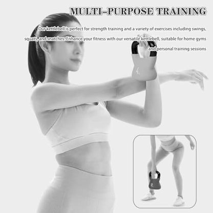 Kettlebell Weights Home Use Female Body Shaping Kettle Bells, Gym Muscle Training Dumbbell, Swing/Squat/Press, Sports Training Equipment(B-6kg)