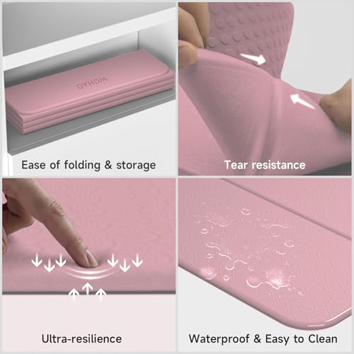 7-Fold Yoga Mat 74"x31" - 0.31 Inch Thick Folding Exercise Mat, Extra Wide Non-Slip POE Mat for Travel, Storage, Yoga, Pilates, Meditation & Home Gym, Lightweight & Portable