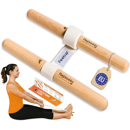 FlexBuddy® Stretching Tool – 2-in-1 Flexibility & Back Trainer | Daily Mobility & Pain Relief | Compact Stretch Aid for Home, Office & Gym