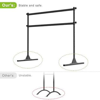 SELEWARE Height Adjustable Ballet Barre Freestanding Ballet Bar Heavy Duty Dance Bar Support Barre Movements Body Stretch Pull-ups, Sturdy Construction Never Fall Apart, Anti-Slip
