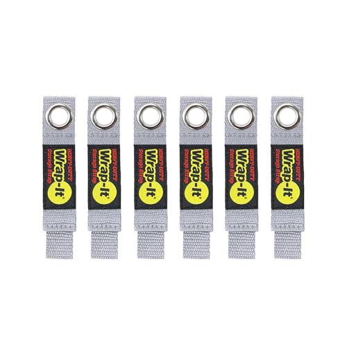 Heavy-Duty Wrap-It Storage Straps - 7" (6-Pack) Silver - color: Silver, size: 7-in. (6-Pack)