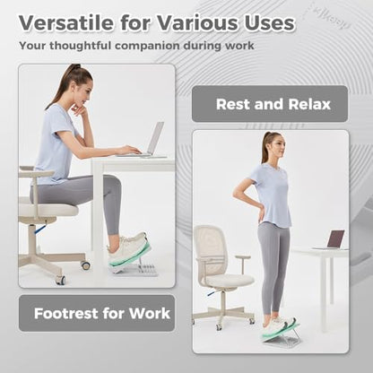Keep Compact Slant Board for Calf Stretching, 5-Level Adjustable ABS Incline Board, Portable Foot Stretcher for Ankle Mobility, Yoga & Home Fitness, Women Teens Beginners, Grey - color: Grey