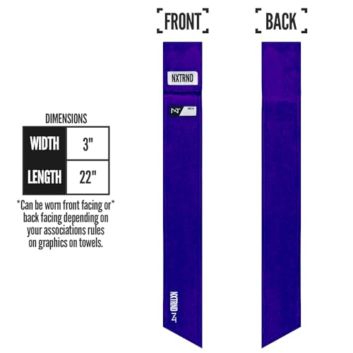 Nxtrnd Streamer Football Towel, Thin Sports Towel, Dries Hands & Football Accessories (Purple) - color: Purple