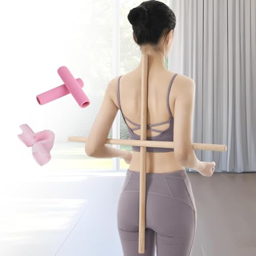 2Pcs Portable Posture Correction Exercise Rod for Strength Training Gym Stretching - size: 60cm