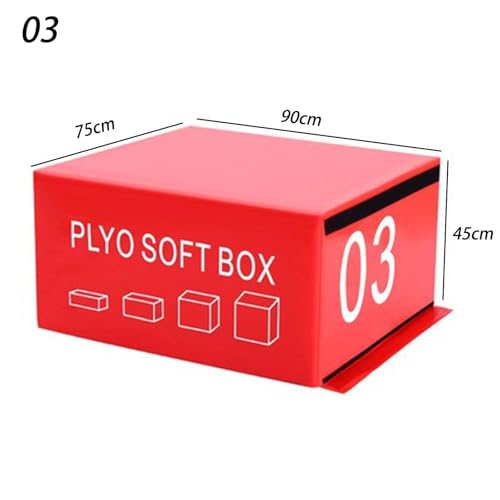 Jumping Training Box Soft Foam Enhanced Box Jumping Set Stackable Box for Home and Gym Can Be Provided Separately Or in Full - size: 90*75*45cm