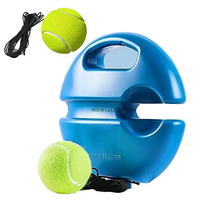 Q&F Tech Tennis Trainer Rebound Ball Set, Solo Practice Reaction Kit/Ball, Portable Self Training Tool/Device, for Beginners/Adults - 1base+2balls