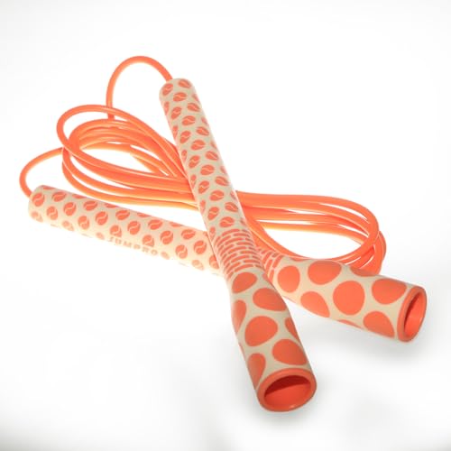 Skipping Jump Rope for Fitness Workout - Light Weight, Adjustable, Tangle Free, Excellent line control for Cardio Boxing, CrossFit, Training Exercise All Ages and Gender ( Special Luxury, KA-220, Made in Korea) - color: Orange (Taegeuk, UA700)