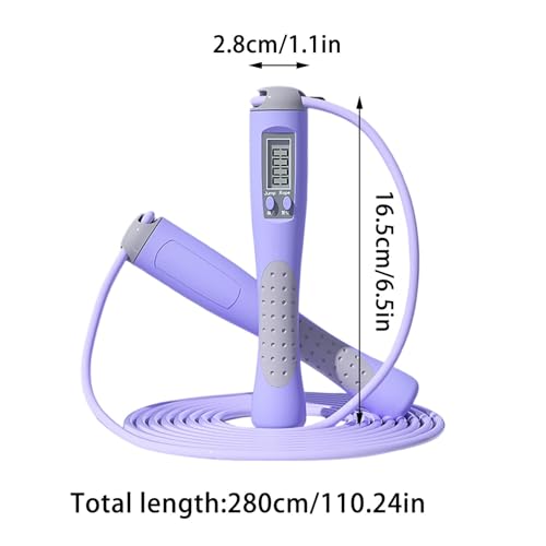 Jump Rope with Counter, Adjustable Length Rapid Speed Workout Skipping Rope,Jump Rope for Women Men,Durable Lightweight Comfortable Jump Ropes for Fitness Boxing Crossfit Exercise Training