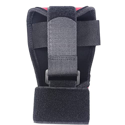 1pc Hand Fist Finger Gloves for Stroke Brace Rehabilitation Training Equipment Finger Auxiliary Gloves Hand Brace for Hemiplegia Elderly Athlete Finger (red)